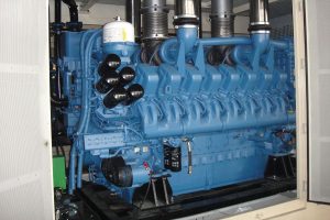 V16 continuous duty MTU engine in containerized enclosure