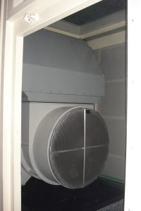 Rear view of 690V alternator with air-air intercooler (IP-55)